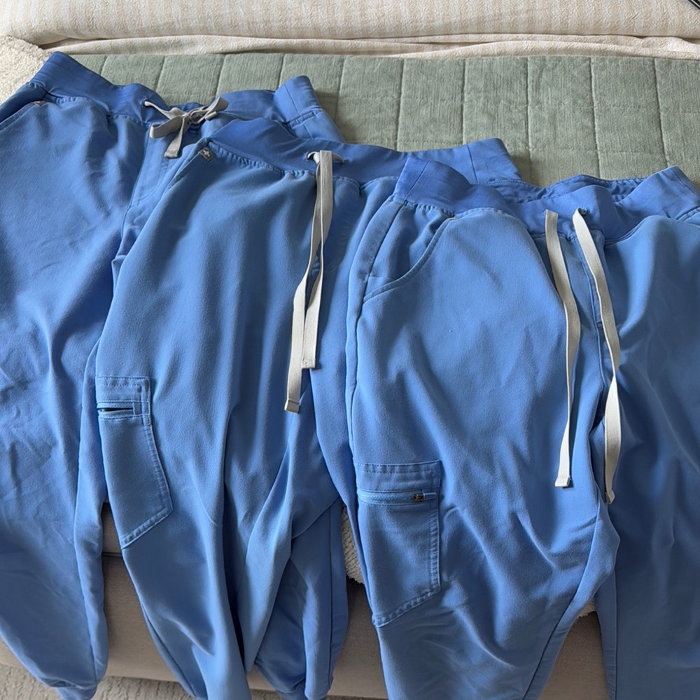 Figs Ceil Blue Scrub Joggers